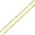 thumbnail image 2 of 10K Yellow Gold 3mm Hollow Figaro Chain, FREE Microfiber Cloth, Link Mens Womens Necklace, Giorgio Bergamo, 2 of 6
