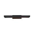 thumbnail image 3 of WAC Lighting View 20" 3-CCT 2700K LED Aluminum Bathroom Vanity Light in Black, 3 of 7