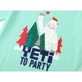 thumbnail image 6 of Topgal Lovely Christmas Pajamas for Little Girls Light Green Yeti Xmas Kids Jammie Long Sleeve & Pant Sets Size 16, 6 of 9