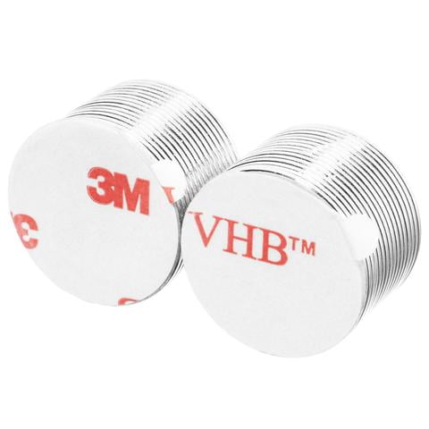 neodymium totalelement n52 adhesive 3m magnets disc rare earth self inch pack