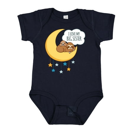 

Inktastic I Love My Big Sister Gift Baby Boy or Baby Girl Bodysuit