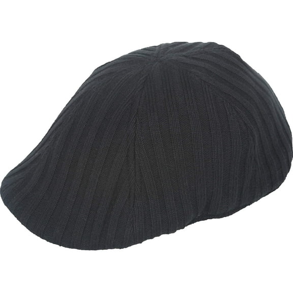 Men's Winter Warm Knit Quilted Lining Duck Bill Newsboy Ivy Cap