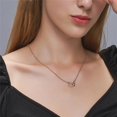 thumbnail image 2 of Romantic Simple Small Heart-shaped Necklaces Exquisite Crystal Zircon Pendant Gold Color Clavicle Chain Women‘s Wedding Jewelry, 2 of 7