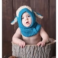 thumbnail image 5 of GRNSHTS Baby Toddler Girls Boys Winter Warm Hat Hooded Scarf Earflap Knitted Cap (Blue), 5 of 7