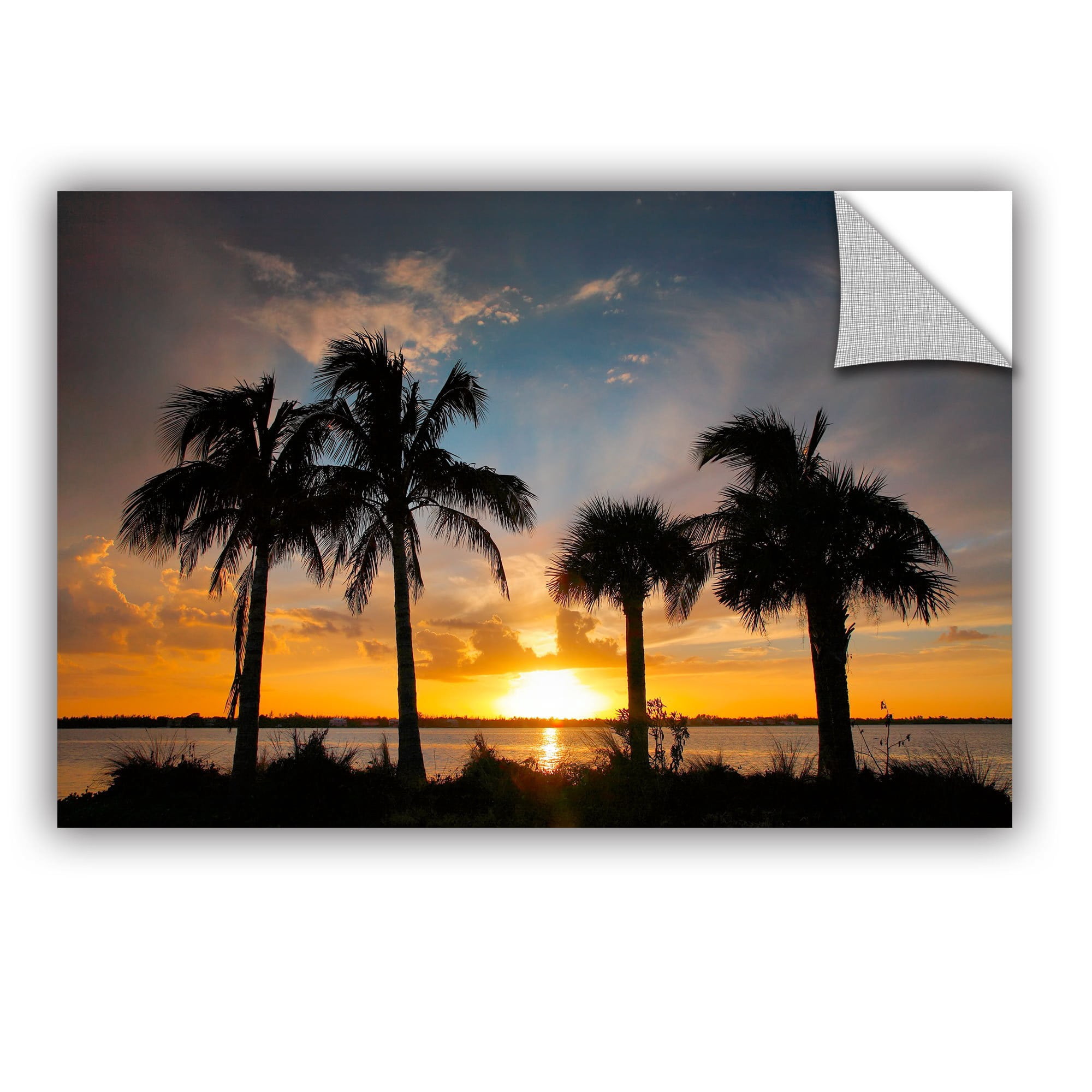 ArtAppealz Steve Ainsworth "Tropical Sunset" Removable Wall Art