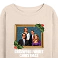 thumbnail image 3 of National Lampoon's Christmas Vacation - Classic Holiday Portrait - Women's Lightweight French Terry Long Sleeve Shirt, 3 of 5