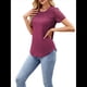 thumbnail image 3 of Camisetas de Corta para Mujer, Blusas Informales de Moda para Verano y . Conjuntos de Vacaciones Modernos. Rojo Carmesí L, 3 of 10