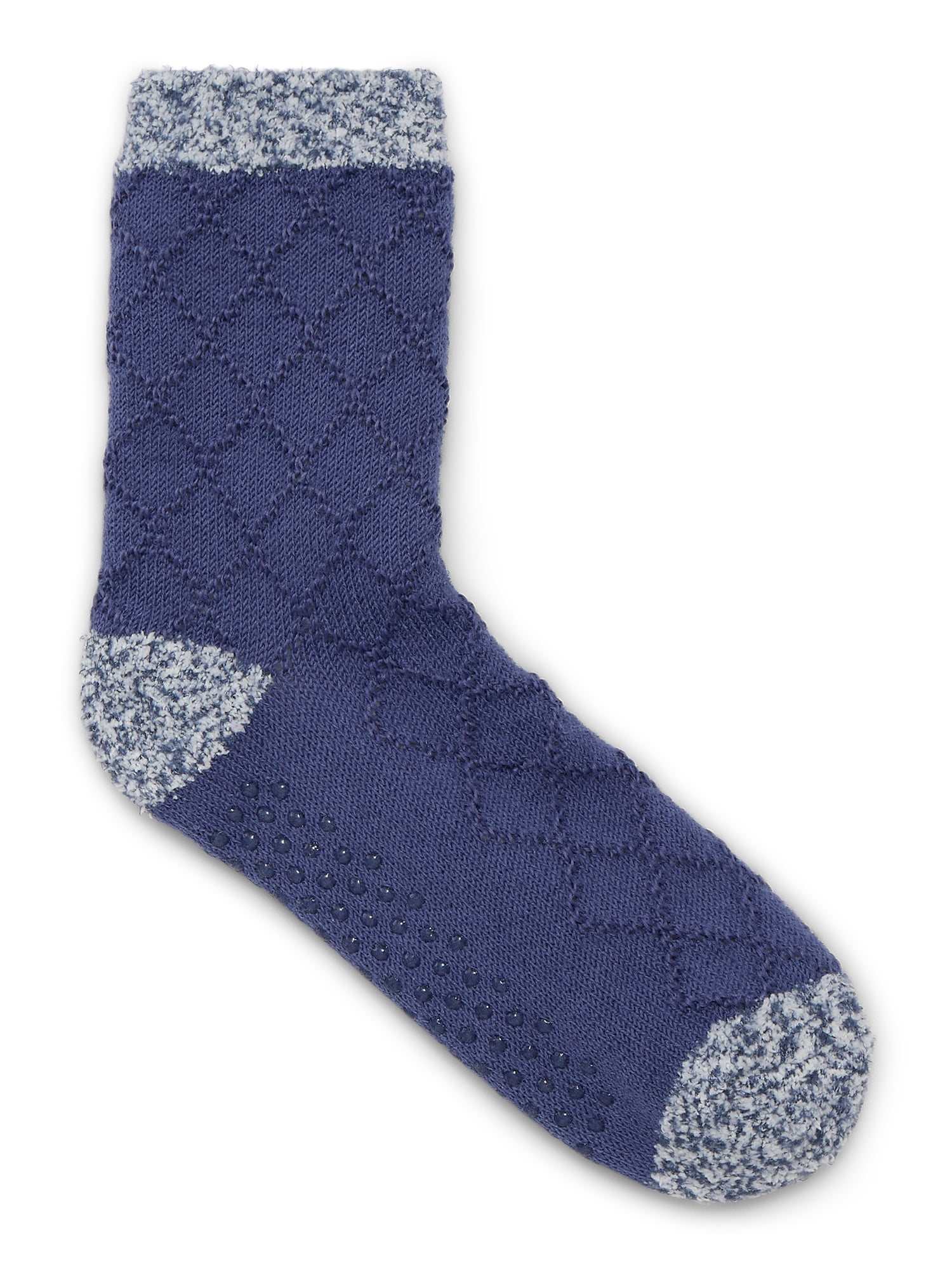 Joyspun Women's Double Layer Crew Lounge Socks, 3-Pack, Fits Shoe Sizes 4-10