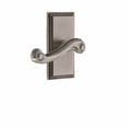 thumbnail image 4 of Grandeur 822748 Carre Solid Brass Rose Left Handed Passage Door Lever Set - Bronze, 4 of 6