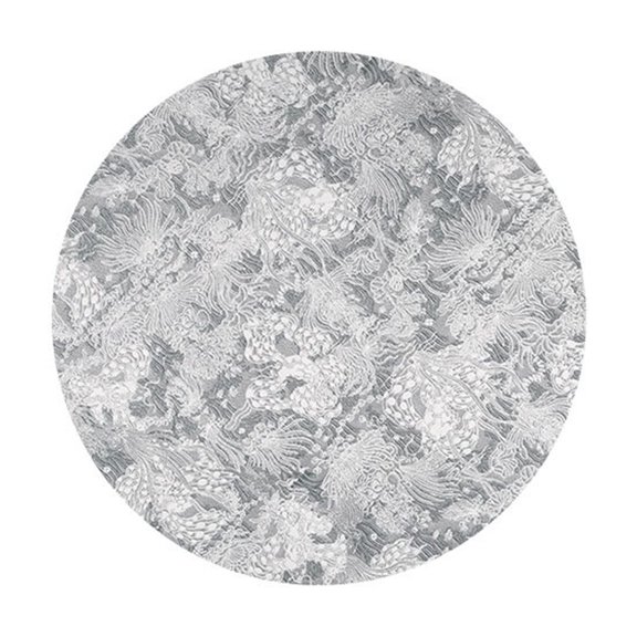 SLYNSHome Round Thermal Insulation Pad, Heat-Resistant Tabletop Protector Mat, Non-Slip Grease-Proof Dining Placemat for Kitchen and Home Use,14.96 inch