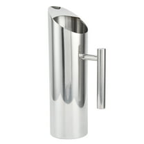 Stainless Steel Pitcher, Large Capacity Water Pitcher Ergonomic Handle For Water For Tea For Coffee 2L
