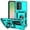 Cyan blue, variant on For Samsung Galaxy S26 Ultra 5G 6.9" Slim Fit With Slide Camera Cover & Rotated Ring Kickstand,Shockproof Phone Case,Purple,For Galaxy S26 Ultra 5G