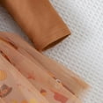 thumbnail image 6 of Gaexia Baby Girl Sets 6-9 Months Baby Girl Thanksgiving Outfit Bodysuit+Tutu Skirt+Headband Clothes Set Christmas Clothes,Z16-Brown,3-6 Months, 6 of 8
