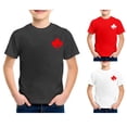 thumbnail image 2 of T-Shirt Canada Filles Drapeau du Canada T-Shirt à Manches Courtes Filles T-Shirt Graphique Fête Nationale Hauts Été Enfants Fille Fête du Canada Col Rond T-Shirt Imprimé Drapeau Canadien, 2 of 4