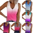 thumbnail image 1 of Ashirexll Débardeurs pour Femmes Mode Été Col en V Décontracté Sans Manches Imprimé, 1 of 5