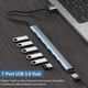 thumbnail image 2 of USB Hub 3.0 con 7 puertos, aluminio USB 3.0 Hub USB Splitter USB Extender para computadora portátil, 2 of 5