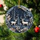 thumbnail image 4 of Adorno Colgante Navideño Acrílico de 8 Cm (3.15 Pulgadas) | Impresión Duradera a Doble Cara | Regalo Navideño para Familiares y Amigos | Decoración para Árbol, Pared y Espejo Retrovisor de Coche, 4 of 6