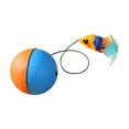 thumbnail image 3 of Juguete de peluche para gatos juguete interactivo de plumas azul y naranja jinwen, 3 of 8