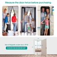 thumbnail image 4 of Magnetic Screen Door with Super Tight Self Closing Magnetic Seal and Durable Polyester Mesh,Full Frame Hook & Loop Fits Door Size up to 39"W x 82"H,Screen Doors with Magnets, 4 of 7