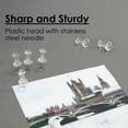 thumbnail image 3 of BAZIC Clear Transparent Push Pins, 100 Ct, 3 of 7