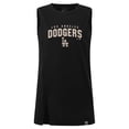thumbnail image 2 of Women's Levelwear Black Los Angeles Dodgers Influx Team Arch Tank Top, 2 of 3