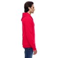 thumbnail image 2 of Unisex California Fleece Zip Hoodie - RED - L, 2 of 3