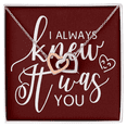 thumbnail image 2 of To My Girlfriend I Always Knew It Was You Inseparable Necklace, 2 of 7