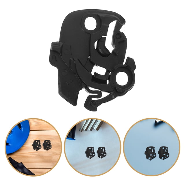 BRIGHTFUFU 2Ud Kit Completo Base Y Mecanismo De Visor Para Casco De Motocicleta Negro Para Uso Diario
