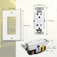 thumbnail image 5 of Faith 20A GFCI Outlets, Slim, GFI Receptacles with Wall Plate, White, 10 Pack, 5 of 5