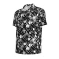 thumbnail image 2 of Balery Seamless Pattern With Skulls Printed Men’s Short Sleeve Polo Shirt, Midweight Men's Shirt,Golf Polo shirts -X-Large, 2 of 9