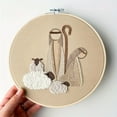 thumbnail image 3 of YOPTOP 1 Set Christmas Cross Stitch Nativity Scene Embroidery Kit - Complete DIY Materials for Handmade Embroidery  Includes Pattern  Thread  and Needle for Creative Holiday Crafting,Style C, 3 of 7