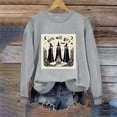 thumbnail image 5 of MexChoioe Women Long Sleeve Pullover Sweatshirt Crew Neck Halloween Front Graphic for Casual Fall Outings Sweatshirt, 5 of 6