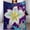 Flowers leavesblanket 30"x40" 1, variant on NIANHE flowers butterflies blanket, comfortable and soft, warm casual blanket, printed design, winter sofa dormitory home decoration, must-have travel product. Size is 30x40 inches.