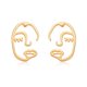thumbnail image 3 of Joyería de moda para mujer, pendientes minimalistas con diseño de chica, accesorio para niña, 3 of 8