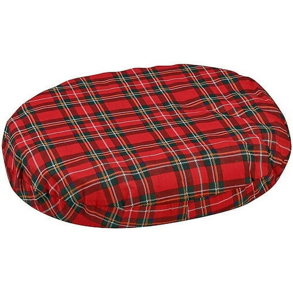 DMI 18-inch Convoluted Molded Foam Ring Donut Pillow Seat Cushion for Hemorrhoids, Back Pain, Tailbone Relief Cushion, Plaid