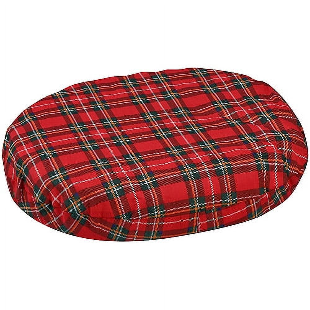 DMI 18-inch Convoluted Molded Foam Ring Donut Pillow Seat Cushion for Hemorrhoids, Back Pain, Tailbone Relief Cushion, Plaid