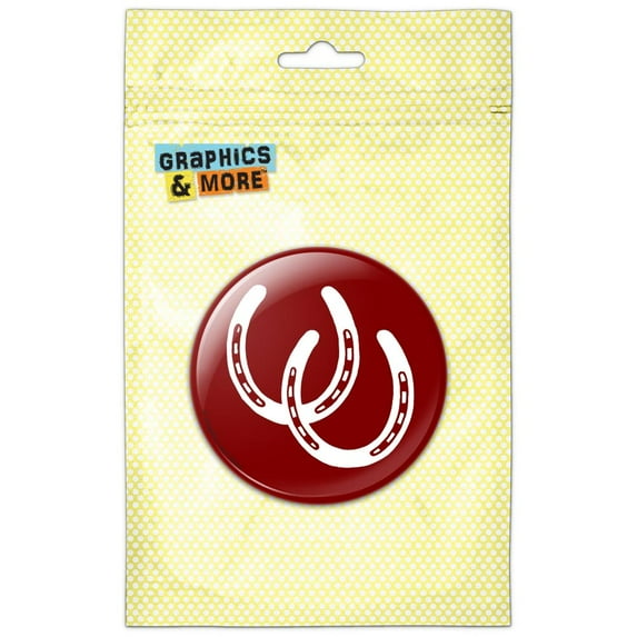 Horseshoes Good Luck Refrigerator Button Magnet