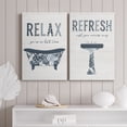thumbnail image 5 of Palm Bath I Premium Gallery Wrapped Canvas - Ready to Hang - Set of 2 - 8 x 12 Each, 5 of 9