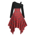 thumbnail image 4 of Pompotops Robe Rétro à Manches Longues Col Rond Taille Haute Style Gothique en Solde, 4 of 4