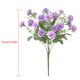 thumbnail image 2 of Flor de clavel artificial oficina en casa decoración floral fiesta de boda tela de seda ramo de flores falsas, púrpura 4 Piezas Noticed HA6616-02B*4, 2 of 5