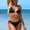 #547-Navy, variant on Women Solid Backless Bikini Bandage Two-Pieces Swimwear Swimsuit Beachwear Set