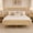 Natural, variant on URTR Windsor Bed with Headboard & Footboard, Solid Pine Wood Frame with Central Support Legs & Under-Bed Storage for Bedroom, Queen, Walnut
