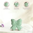 thumbnail image 6 of Green Bow Coquette Ceramic Vase - Multifunctional Pen & Makeup Brush Holder, Contemporary Home Office Decor, Perfect Christmas Gift for Women (4.5x1.9x4.7 in), 6 of 9