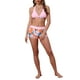 thumbnail image 2 of INSPIRAR CHIC Conjunto de Bikini de Dos Piezas con Estampado de Hojas y Bloque de Color, Top Halter y Pantalones Cortos, Trajes de Baño Grande Rosa, 2 of 5