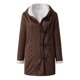 thumbnail image 4 of Chaquetas y abrigos casuales con capucha y manga larga para mujer, chaquetas acolchadas cálidas para mujer, chaqueta acolchada lisa con estampado floral de manga larga, abrigos con bolsillos, blusa pa, 4 of 7