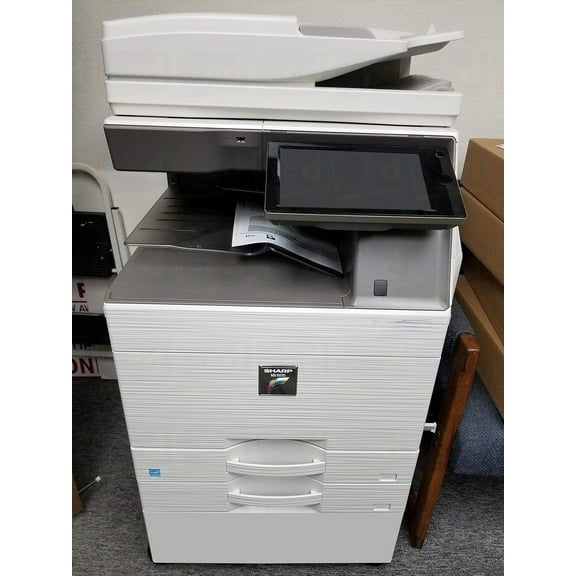 Sharp MX-3070N Color Laser Multifunction Copier – 30 PPM, Copy, Print, Scan, Duplex, Network, A3/A4, 2 Trays   Cabinet