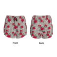 thumbnail image 5 of Lsque Rose Flowers Printed Women's Running Shorts with Liner Pockets,Elastic Quick Dry Workout Athletic Gym Yoga Shorts,Womens High Waist Shorts-Small, 5 of 9
