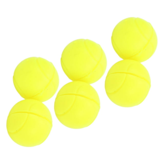Racquet String , Tennis Racket Vibration Dampeners Ball Shape 6 Pcs Effective Protection For Training White,Fluorescent Yellow,Orange