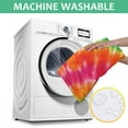 thumbnail image 6 of Colorful Rainbow Tie Dye Spiral Pattern Square Tablecloth,Waterproof Square Table Cover,Wipeable Spillproof Washable Table Cover for Home Kitchen Party Decor 42"X42"(107x107cm), 6 of 6