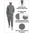 thumbnail image 3 of Men's Moisture Wicking Performance Tech Sweater & Pants 2-Piece Dry Fit Active Set With Reflective Ankle Zipper Design (Sizes, S-2XL), 3 of 5